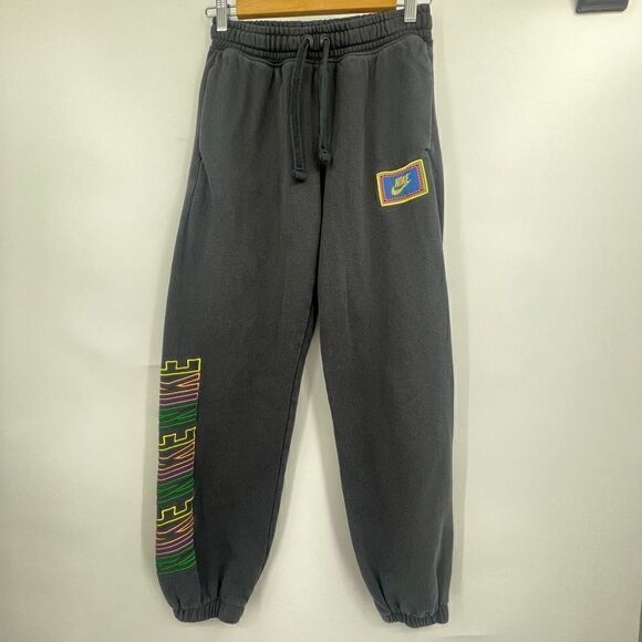 Nike Women's High Rise Elastic Waist with Drawstring Black Jogger Pants Size XS - Picture 1 of 9